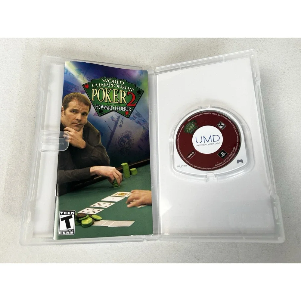 World Championship Poker 2 Featuring Howard Lederer PSP Game W/Manual & Case